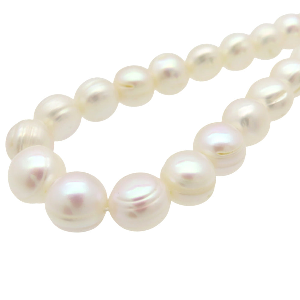 高島屋 淡水パール 10.5mm ネックレス パール/シルバー パールホワイト 0405【中古】 アクセサリー