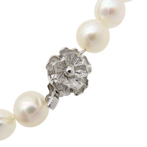 高島屋 淡水パール 10.5mm ネックレス パール/シルバー パールホワイト 0405【中古】 アクセサリー