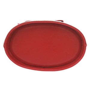 美品 サルヴァトーレフェラガモ ヴァラリボン バケツ型 レザー レッド ハンドバッグ 赤 0407【中古】Salvatore Ferragamo