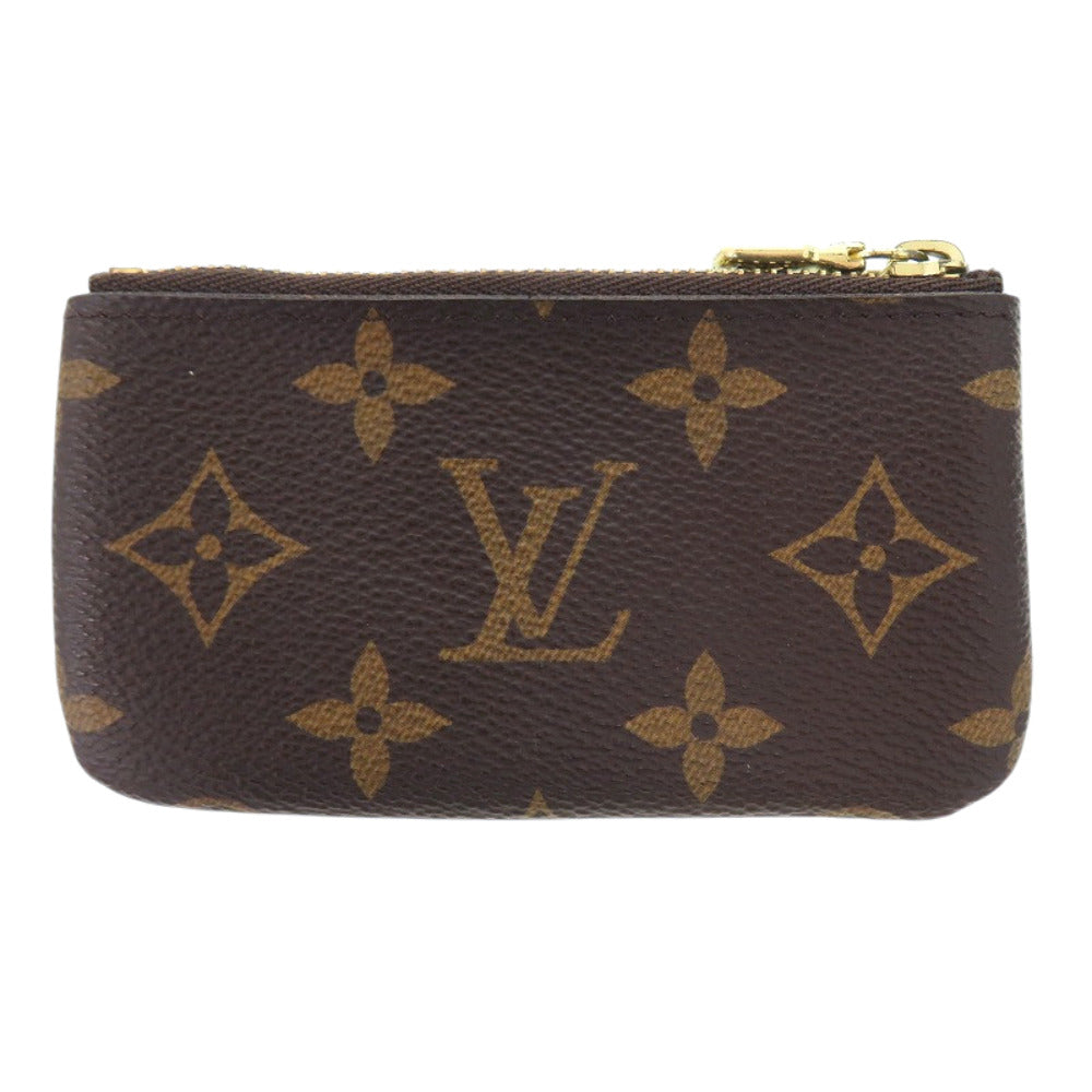 美品 ルイ ヴィトン ポシェットクレ モノグラム M62650 モノグラムキャンバス ブラウン コインケース 茶 LV 0410【中古】LOUIS VUITTON