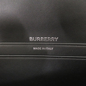 美品 バーバリー オリンピア レザー オレンジ/ブラック ショルダーバッグ 0420【中古】BURBERRY