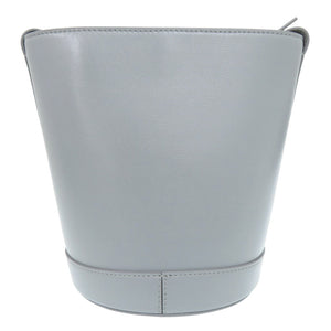 新品同様 ジルサンダー カンノーロ バケット CANNOLO BUCKET J07ZH0059 P5355 レザー グレーブルー ショルダーバッグ 0438【中古】JIL SANDER