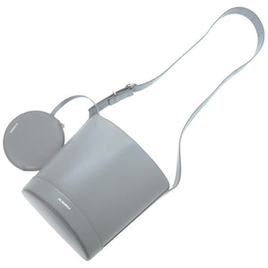 新品同様 ジルサンダー カンノーロ バケット CANNOLO BUCKET J07ZH0059 P5355 レザー グレーブルー ショルダーバッグ 0438【中古】JIL SANDER