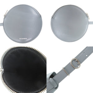 新品同様 ジルサンダー カンノーロ バケット CANNOLO BUCKET J07ZH0059 P5355 レザー グレーブルー ショルダーバッグ 0438【中古】JIL SANDER
