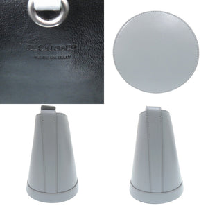 新品同様 ジルサンダー カンノーロ バケット CANNOLO BUCKET J07ZH0059 P5355 レザー グレーブルー ショルダーバッグ 0438【中古】JIL SANDER