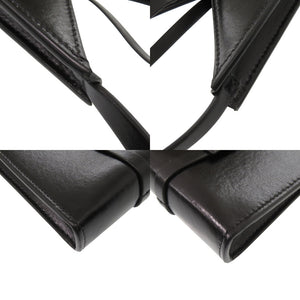 美品 ジバンシィ カットアウト スマートフォンケース ショルダーバッグ レザー ブラック ショルダーバッグ 黒 0439【中古】GIVENCHY