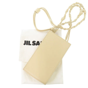 新品同様 ジルサンダー タングル フォンケース J25VL0005 レザー イエロー ショルダーバッグ 黄 0441【中古】JIL SANDER