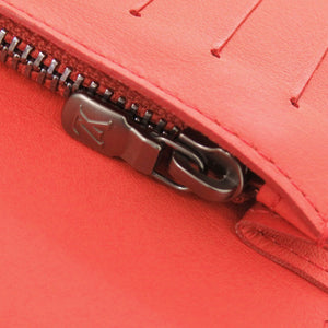 美品 ルイ ヴィトン ポルトフォイユ ブラザ ダミエ アンフィニ N63011 レッド 長財布 赤 LV 0488【中古】LOUIS VUITTON メンズ