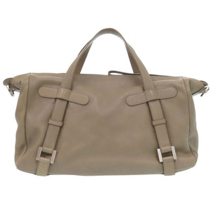 デルボー サンジェルマン 2WAY レザー グレージュ ハンドバッグ 0542【中古】DELVAUX