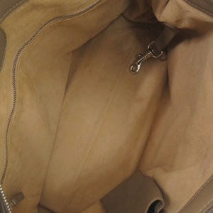 デルボー サンジェルマン 2WAY レザー グレージュ ハンドバッグ 0542【中古】DELVAUX
