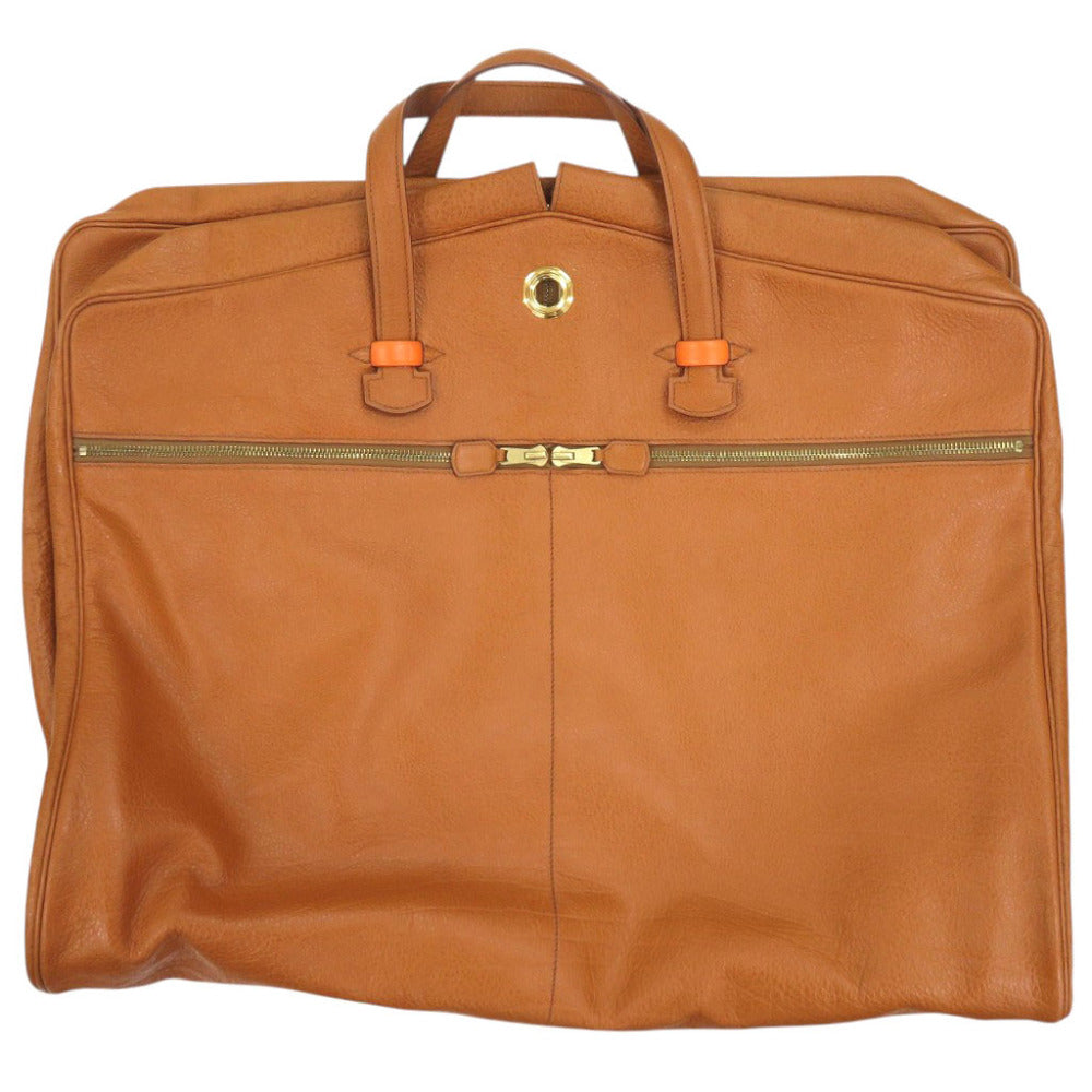 エルメス ギャロップ ブッフル ブラウン ゴールド金具 ガーメントバッグ ガーメントケース 茶 0587【中古】HERMES