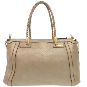美品 グッチ ベラ 282300 レザー ゴールド 2WAY ハンドバッグ ショルダーバッグ 0629【中古】GUCCI