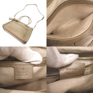 美品 グッチ ベラ 282300 レザー ゴールド 2WAY ハンドバッグ ショルダーバッグ 0629【中古】GUCCI