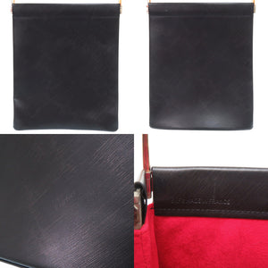 美品 カルティエ トリニティ レザー ブラック ハンドバッグ 黒 0634【中古】CARTIER