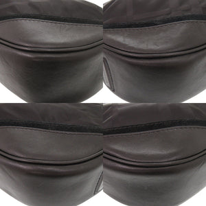 バーバリー チェック柄 ナイロン レザー ブラック ワンショルダー ショルダーバッグ 黒 0643【中古】BURBERRY