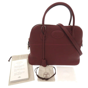 美品 エルメス
 ボリード31 ハンドバッグ
 トリヨンクレマンス ルージュアッシュ □M刻印 0656
【中古】HERMES レディース