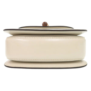 美品 グッチ バンブー 1947 ミニ 686864 レザー アイボリー 2WAY ハンドバッグ ショルダーバッグ 0669【中古】GUCCI