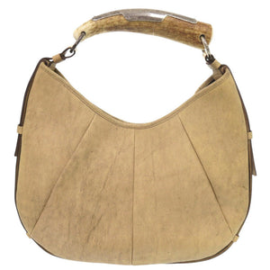 美品 イヴ サンローラン ヴィンテージ モンバサ レザー ベージュ ワンショルダー ショルダーバッグ 0693【中古】YVES SAINT LAURENT