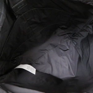 新品同様 ヴェルサーチ 2WAY レザー ブラック トートバッグ 黒 0710【中古】VERSACE