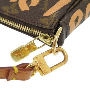 美品 ルイ ヴィトン モノグラム グラフィティ ポシェット アクセソワ―ル ピーチ M92193 ハンドバッグ LV 0711【中古】LOUIS VUITTON