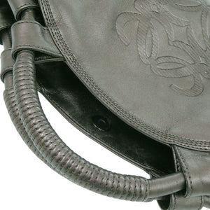 美品 ロエベ ナッパアイレ レザー グリーン ハンドバッグ 緑 0754【中古】LOEWE