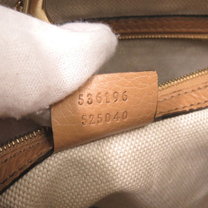 美品 グッチ ソーホー インターロッキングG 536196 レザー ベージュ チェーンショルダー トートバッグ 0788【中古】GUCCI