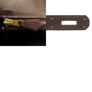 美品 エルメス バーキン30 トゴ ショコラ ゴールド金具 □C刻印(1999年製) ハンドバッグ 0815【中古】HERMES