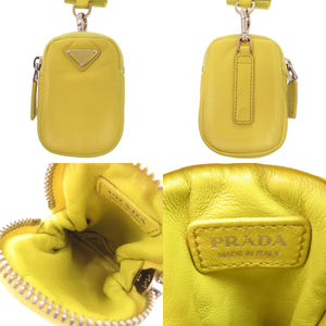 美品 プラダ
 Re-Edition 2005 1BH204 2DYI ショルダーバッグ
 レザー/パテッドナッパレザー イエロー 0822
【中古】PRADA レディース