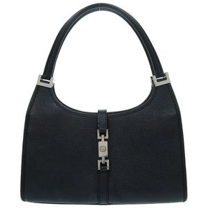 グッチ ジャッキー 0021068 レザー ブラック ハンドバッグ 黒 0829【中古】GUCCI