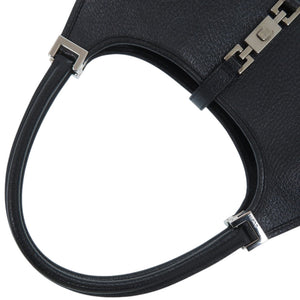 グッチ ジャッキー 0021068 レザー ブラック ハンドバッグ 黒 0829【中古】GUCCI