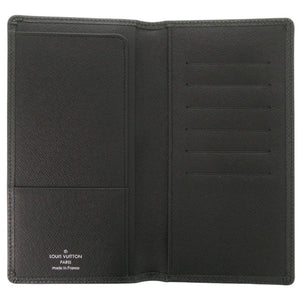 美品 ルイ ヴィトン ポルト バルール カルト クレディ タイガ M30392 ブラック 長財布 札入れ 黒 LV 0934【中古】LOUIS VUITTON メンズ