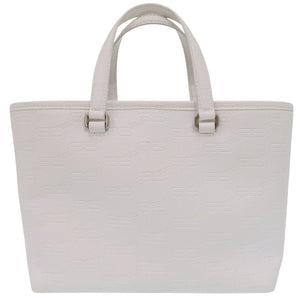 美品 バレンシアガ スモールショッパー BBシグネチャー 702699 PVC ホワイト ハンドバッグ 2WAY ショルダーバッグ 白 1004【中古】BALENCIAGA