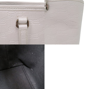 美品 バレンシアガ スモールショッパー BBシグネチャー 702699 PVC ホワイト ハンドバッグ 2WAY ショルダーバッグ 白 1004【中古】BALENCIAGA
