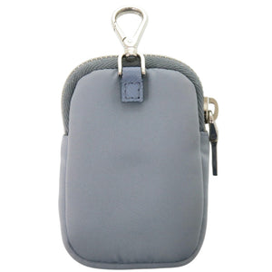プラダ ロゴ ナイロン ブルー 水色 ポーチ 1082 【中古】 PRADA