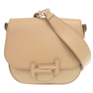 美品 トッズ ダブルT レザー ベージュ ショルダーバッグ 1101【中古】TOD’S