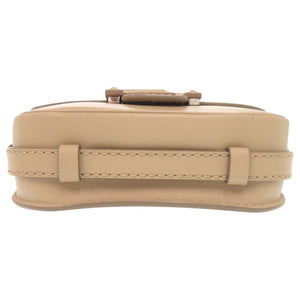 美品 トッズ ダブルT レザー ベージュ ショルダーバッグ 1101【中古】TOD’S