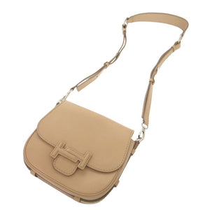 美品 トッズ ダブルT レザー ベージュ ショルダーバッグ 1101【中古】TOD’S