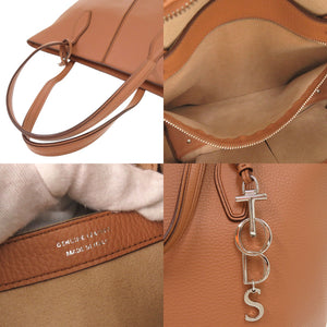 美品 トッズ JOY ジョイ レザー ブラウン トートバッグ 1102【中古】TOD’S