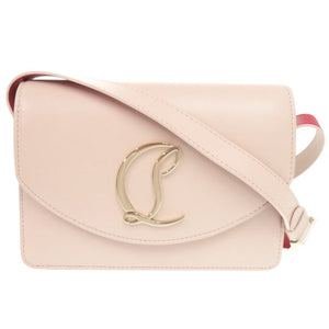 美品 クリスチャンルブタン ルビ54 レザー ピンク ショルダーバッグ 1121【中古】Christian Louboutin