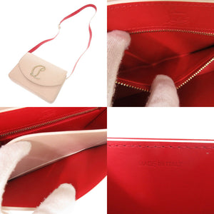 美品 クリスチャンルブタン ルビ54 レザー ピンク ショルダーバッグ 1121【中古】Christian Louboutin