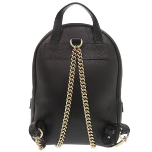 グッチ ソーホー インターロッキングG 536192 レザー ブラック リュック バックパック 黒 1210【中古】GUCCI