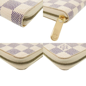 ルイ ヴィトン ジッピーコインパース ダミエ アズール N63069 ホワイト コインケース 財布 LV 1240【中古】LOUIS VUITTON