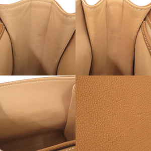 美品 デルボー タンペートPM クリスピーカーフ ブラウン 2WAY ハンドバッグ ショルダーバッグ 茶 1300【中古】DELVAUX