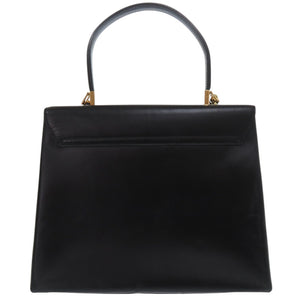 サルヴァトーレフェラガモ 2WAY ガンチーニ 21 3428 レザー ブラック ハンドバッグ 黒 1333【中古】Salvatore Ferragamo