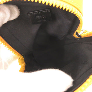 美品 フェンディ バゲット フォンポーチ 7AS056 ナイロン イエロー ショルダーバッグ 1373【中古】FENDI