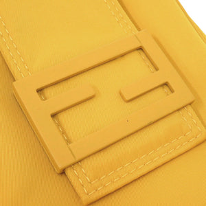 美品 フェンディ バゲット フォンポーチ 7AS056 ナイロン イエロー ショルダーバッグ 1373【中古】FENDI