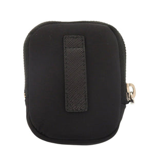 新品同様 プラダ トライアングルロゴ ポーチ付き サスペンダー ナイロン ブラック 1432【中古】PRADA