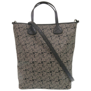 セリーヌ サルキー PVC レザー ブラック 2WAY トートバッグ 1457【中古】CELINE