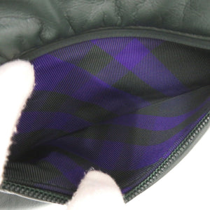 新品同様 バーバリー シールド クロスボディバッグ レザー グリーン ショルダーバッグ 緑 1490【中古】BURBERRY