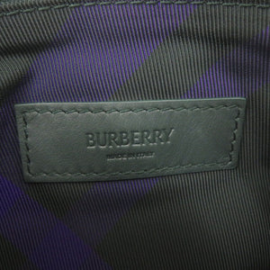 新品同様 バーバリー シールド クロスボディバッグ レザー グリーン ショルダーバッグ 緑 1490【中古】BURBERRY